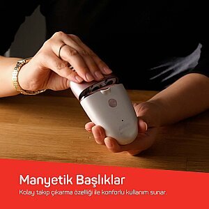 AR5175 Sateen Touch Şarjlı Epilasyon Seti, 48 Cımbızlı Başlık, 2 Farklı Hız Ayarı, Led Işık Sistemi - 6