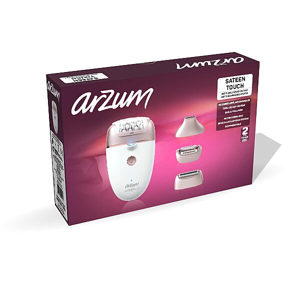 AR5175 Sateen Touch Şarjlı Epilasyon Seti, 48 Cımbızlı Başlık, 2 Farklı Hız Ayarı, Led Işık Sistemi - 12