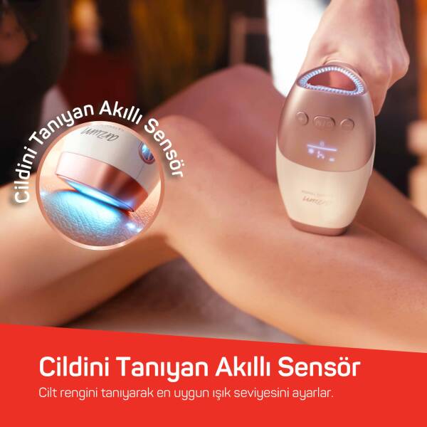 AR5178 SateenTouch IPL Lazer Epilasyon, 999.999 Atım, Evde Tüy Alma, Soğutmalı, 5 Kademe, Cilt Sensörü - 4