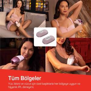 AR5178 SateenTouch IPL Lazer Epilasyon, 999.999 Atım, Evde Tüy Alma, Soğutmalı, 5 Kademe, Cilt Sensörü - 7