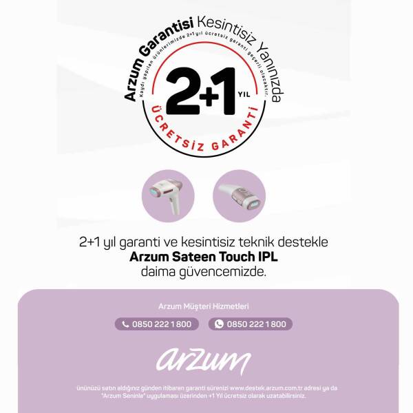 AR5178 SateenTouch IPL Lazer Epilasyon, 999.999 Atım, Evde Tüy Alma, Soğutmalı, 5 Kademe, Cilt Sensörü - 11
