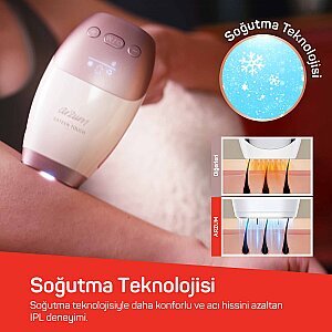 AR5178 SateenTouch IPL Lazer Epilasyon, 999.999 Atım, Evde Tüy Alma, Soğutmalı, 5 Kademe, Cilt Sensörü - 5