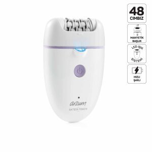 AR5173 Sateen Touch Şarjlı Epilasyon Cihazı, Beyaz - 1
