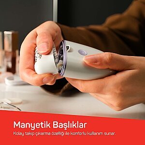 AR5173 Sateen Touch Şarjlı Epilasyon Cihazı, 48 Cımbızlı Başlık, 2 Farklı Hız Ayarı, Led Işık Sistemi - 6