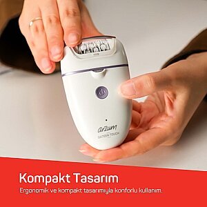 AR5173 Sateen Touch Şarjlı Epilasyon Cihazı, 48 Cımbızlı Başlık, 2 Farklı Hız Ayarı, Led Işık Sistemi - 7