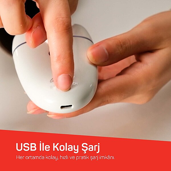 AR5173 Sateen Touch Şarjlı Epilasyon Cihazı, 48 Cımbızlı Başlık, 2 Farklı Hız Ayarı, Led Işık Sistemi - 9