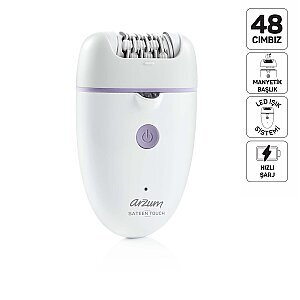 AR5173 Sateen Touch Şarjlı Epilasyon Cihazı, Beyaz