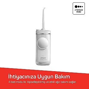 Arzum AR5300 Sensible Touch Şarjlı Ağız Duşu-Beyaz - 4