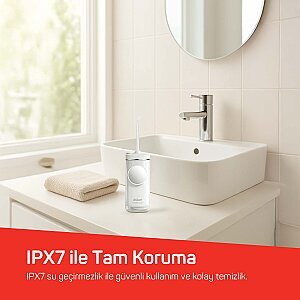Arzum AR5300 Sensible Touch Şarjlı Ağız Duşu-Beyaz - 5