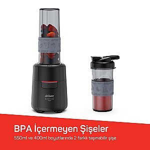 AR1192 Shake'N Take Duo Kişisel Blender, Siyah - 4