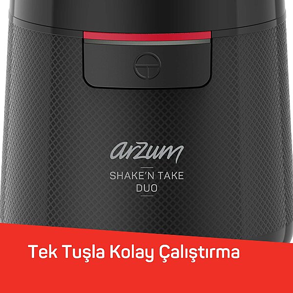 AR1192 Shake'N Take Duo Kişisel Blender, Siyah - 7