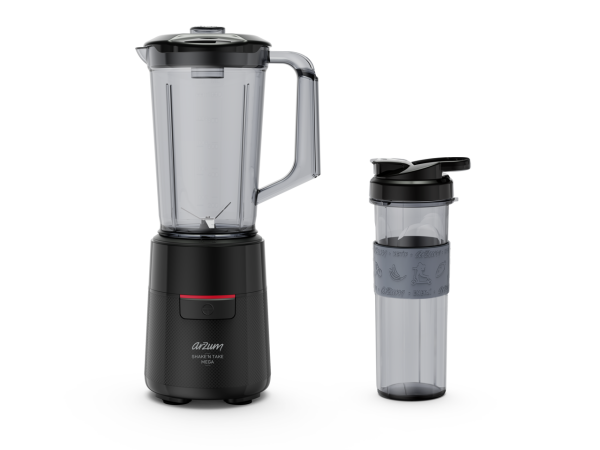 AR1193 Shake'N Take Megamix Sürahi Blender 550W, 1L Sürahi, 550 ml Taşınabilir Şişe, Siyah - 1