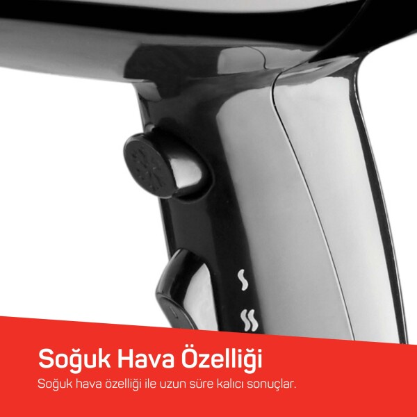 Shiny İyonlu Saç Kurutma Makinesi - Siyah - AR5007 - 6