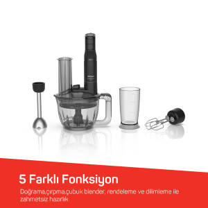 Soprano Max Neo Multi Blender Seti AR1187 - Siyah - 4