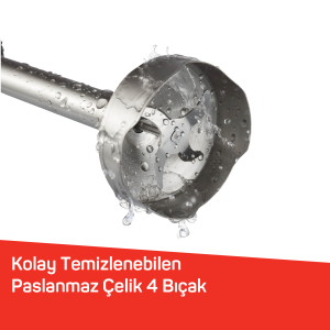 AR1204 Starchef Pro 1800W 4 Bıçaklı 1.5 L Hazneli 2 Kademeli Multi Blender Seti, Siyah - 6