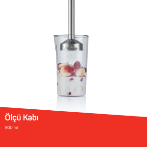 AR1204 Starchef Pro 1800W 4 Bıçaklı 1.5 L Hazneli 2 Kademeli Multi Blender Seti, Siyah - 7