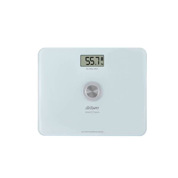 AR5126 Stayfit Touch Cam Beyaz Baskül, Pilsiz Kullanım, 180 Kg’a Kadar Ölçüm Kapasitesi, Beyaz - 1