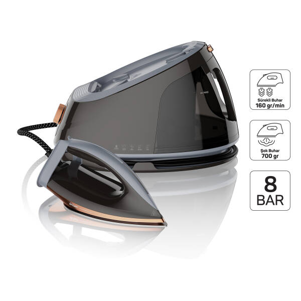  SteamArt Plus Buhar Kazanlı Ütü - Gri - AR6048 - 1