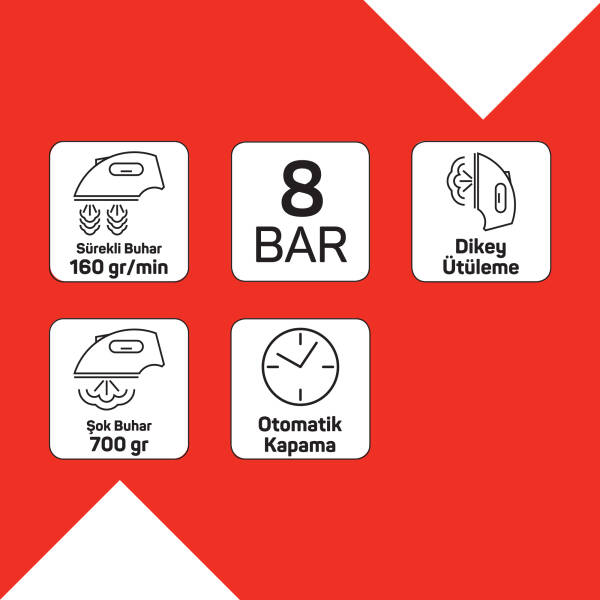  SteamArt Plus Buhar Kazanlı Ütü - Gri - AR6048 - 8