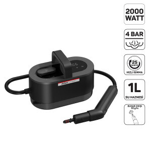 AR4353 Steambosot Digi Buharlı Temizleyici, Siyah