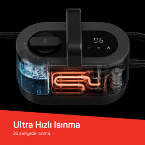 AR4353 Steambosot Digi Buharlı Temizleyici, Siyah - 5