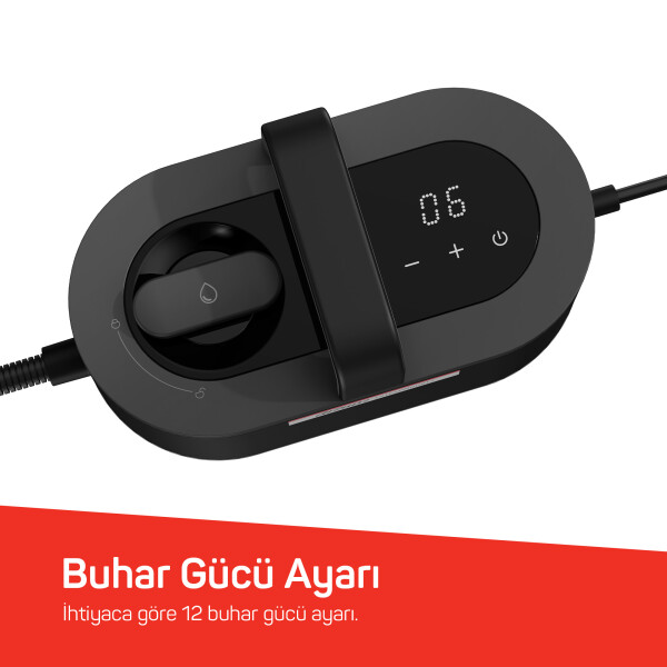 AR4353 Steambosot Digi Buharlı Temizleyici, Siyah - 7