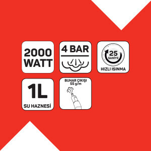 AR4353 Steambosot Digi Buharlı Temizleyici, Siyah - 11