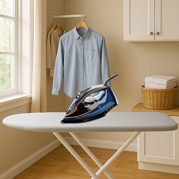 AR6052 Steamlux Buharlı Ütü Seramik Taban 3000W, 225 gr/min Şok Buhar, Mavi - 2