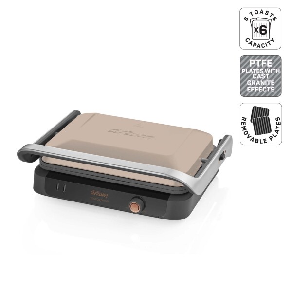 AR2094 Arzum Tostçu Delux Izgara ve Tost Makinesi, Sorgül Buğdayı - 1