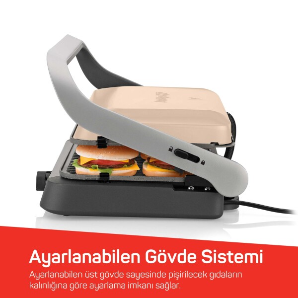 AR2094 Arzum Tostçu Delux Izgara ve Tost Makinesi, Sorgül Buğdayı - 6