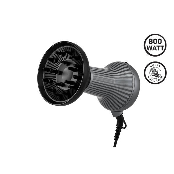 AR5124 Trendcare Curly 800W Saç Kurutma Makinesi, Difüzör Başlıklı, Bukle Belirginleştirici - 1