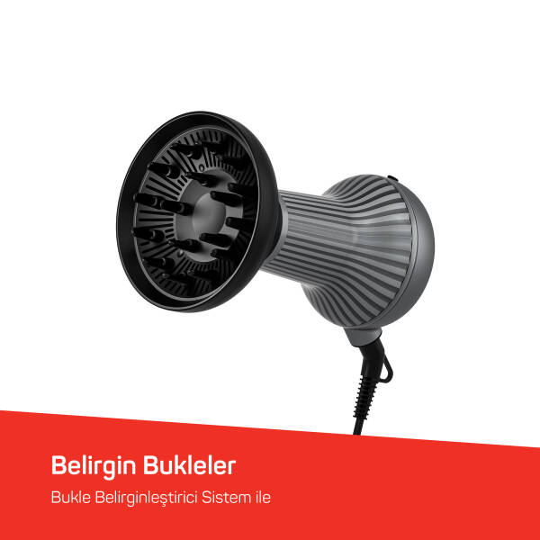 AR5124 Trendcare Curly 800W Saç Kurutma Makinesi, Difüzör Başlıklı, Bukle Belirginleştirici - 3