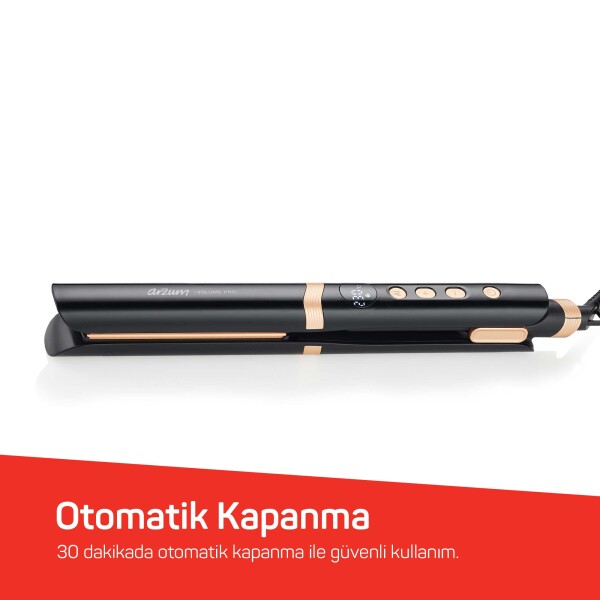 Arzum AR5184 Volume Pro İnce Plakalı Saç Düzleştirici, Keratin ve Argan Yağlı Plaka, İyon Teknolojisi, Siyah - 7