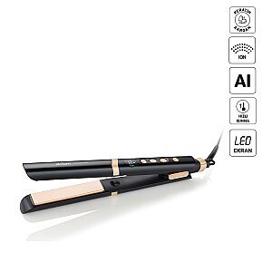 AR5184 Volume Pro İnce Plakalı Saç Düzleştirici, Keratin ve Argan Yağlı Plaka, İyon Teknolojisi, Siyah