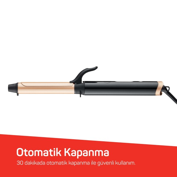 Arzum AR5186 Volume Pro Saç Maşası, Keratin ve Argan Yağlı Plaka, 25 mm maşa çapı, Siyah - 6